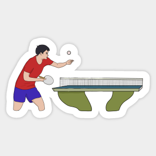 Table Tennis Sticker